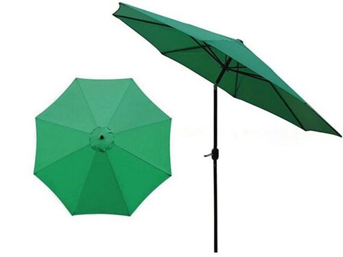 Auvent De Remplacement Vert Pour Parasol D'extérieur - Taille Moyenne 270 Cm