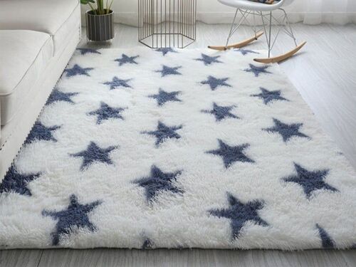 Tapis Moelleux Antidérapant Pour Salon Et Chambre À Coucher, 160 X 120 Cm, En Polyester Et Éponge