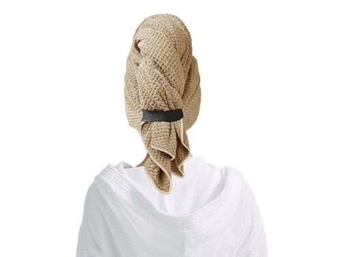 Serviette En Microfibre Kaki Avec Élastique Pour Un Séchage Rapide