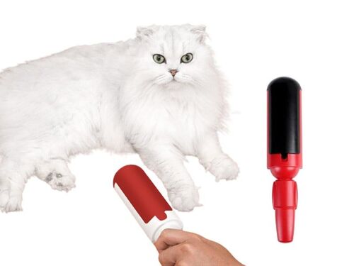 Rouleau anti-poils d'animaux - Anti-peluches autonettoyant pour meubles, vêtements et sièges auto