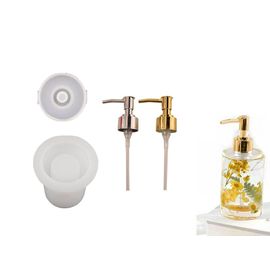 Moule En Silicone Pour Flacon De Parfum En Résine Avec Pompe Distributrice