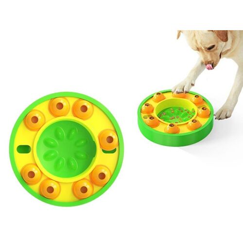 Gamelle À Alimentation Lente Pour Chiens Et Chats - Distributeur De Friandises Interactif - Vert