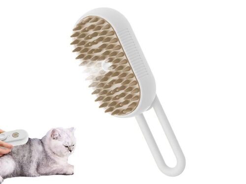Peigne De Massage À Spray Pour Chiens Et Chats - Blanc
