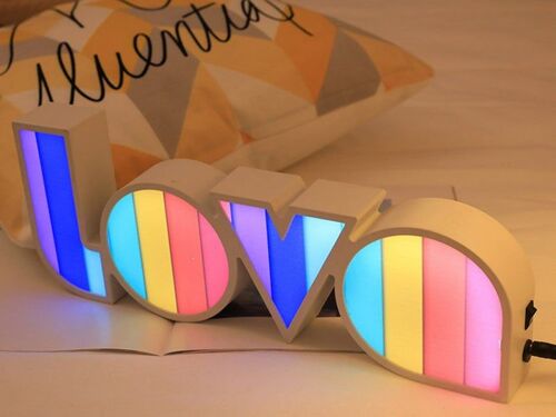 Néon Led En Forme D'amour Pour La Décoration Intérieure Et Les Fêtes