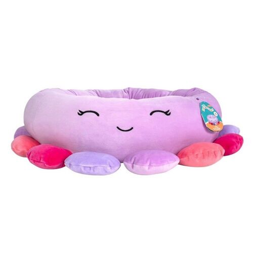 Panier Octopus De 40 Cm Pour Chats Et Petits Chiens, Niche En Peluche Avec Rebord Surélevé, Espace De Couchage Confortable