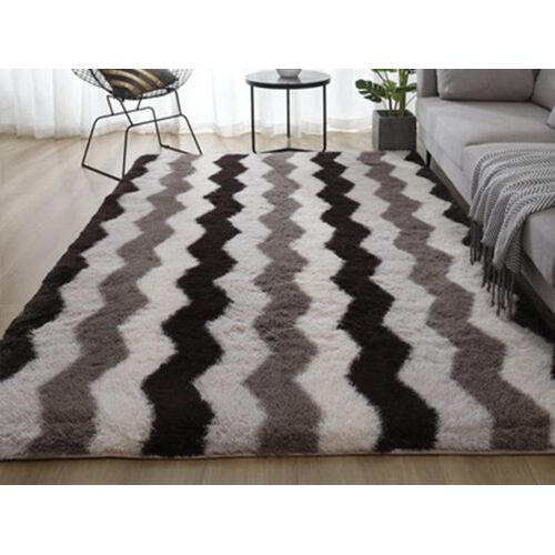 Tapis Rectangulaire Doux En Peluche 120 X 160 Cm, Antidérapant, Pour Salon, Chambre À Coucher, Aire De Jeux
