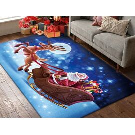 Paillasson De Noël Père Noël - 40 X 80 Cm, Jute, Dos Antidérapant, Décoration D'entrée - 3