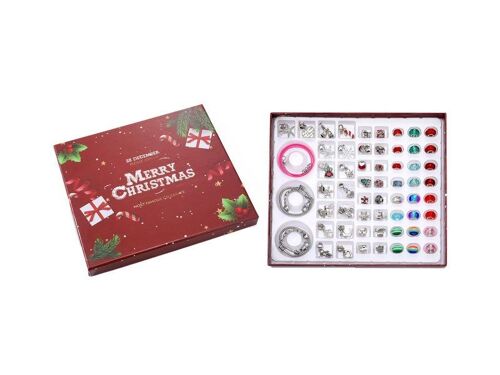 Kit De Bracelets À Breloques De Noël Pour Décorations Diy - Kit De Bricolage Pour Filles