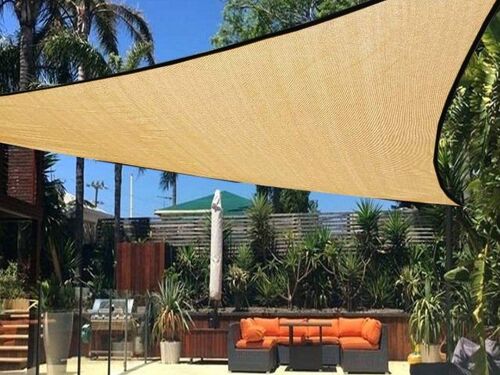 Auvent De Jardin Triangulaire D'extérieur 4 X 4 X 4 M - Orange