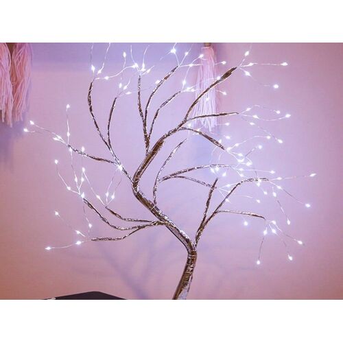 Guirlande Lumineuse Led Pour Arbre Avec 108 Lumières, Branches Réglables, Commande Tactile, Alimentation Usb/Batterie, Décoration De Table