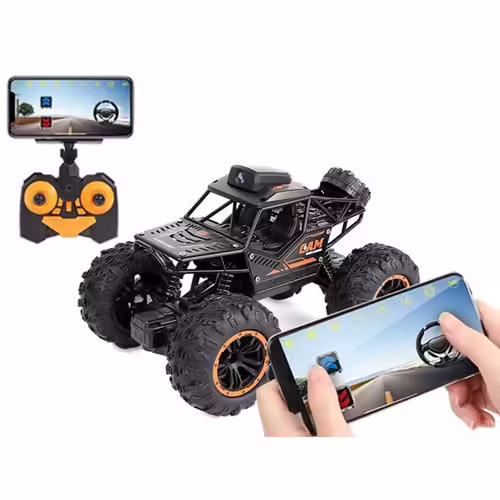 Voiture télécommandée tout-terrain avec application et caméra, 2,4 GHz, vidéo HD, contrôle gestuel, portée de 40 m