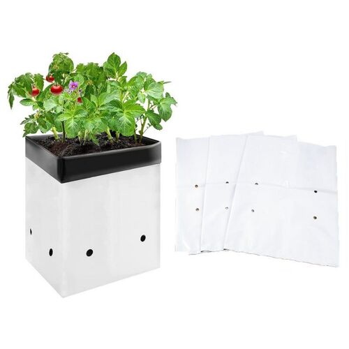 Lot de 20 sacs de culture en polyéthylène pour plantes - Pots de semis pour jardin et cour