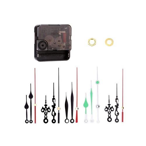 Kit de réparation de mécanisme d'horloge à quartz à piles, lot de 5