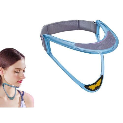 Collier Cervical Réglable Avec Dispositif De Traction - Bleu