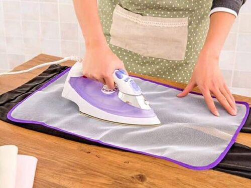 Lot de 10 chiffons en maille anti-brûlure pour la protection des vêtements et la sécurité du fer à repasser