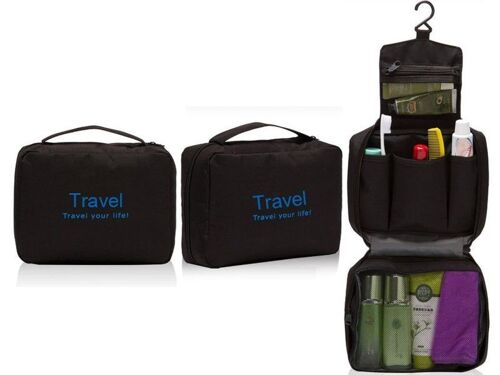 Trousse de toilette suspendue noire