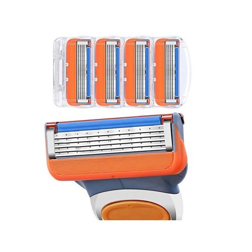 Lot De 8 Lames De Rechange Pour Rasoir Gillette Fusion5, 5 Couches, Acier Inoxydable, Installation Facile 