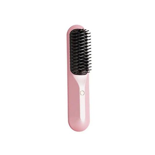 Brosse Lissante Sans Fil À Ions Négatifs - Rose