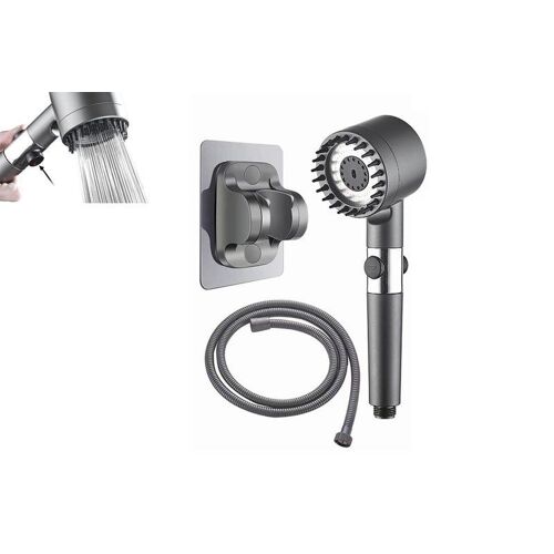 Pommeau de douche à main avec support réglable et 3 modes de pulvérisation