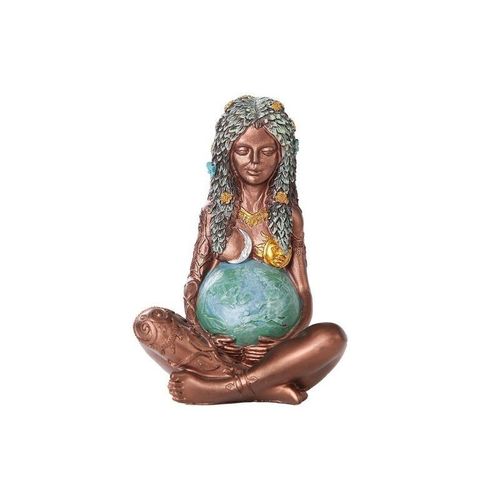 Statue en résine de la Terre Mère de 15 cm ¿ Figurine de la déesse Gaïa pour la décoration intérieure