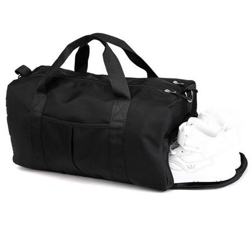 Sac de voyage portable ¿ Pochette de rangement pour articles de toilette avec compartiment à chaussures (noir)