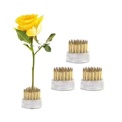 Lot De 3 Porte-Fleurs Ikebana Kenzan Pour Compositions Florales