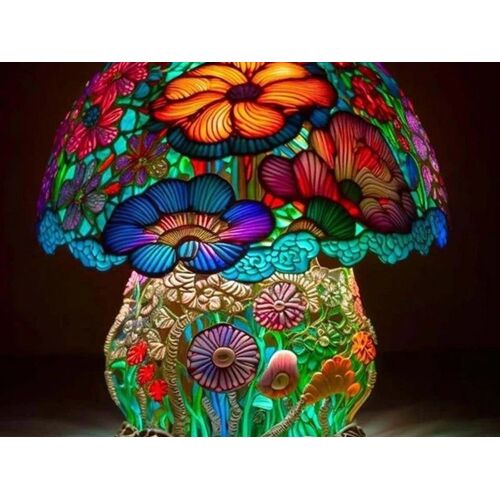 Lampe De Table En Forme De Champignon En Résine, Veilleuse Alimentée Par Usb, Décoration D'intérieur, 15 X 20 Cm