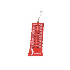 Compteur De Score De Golf 18 Trous - Rouge, Compact Et Facile À Utiliser Et À Transporter.