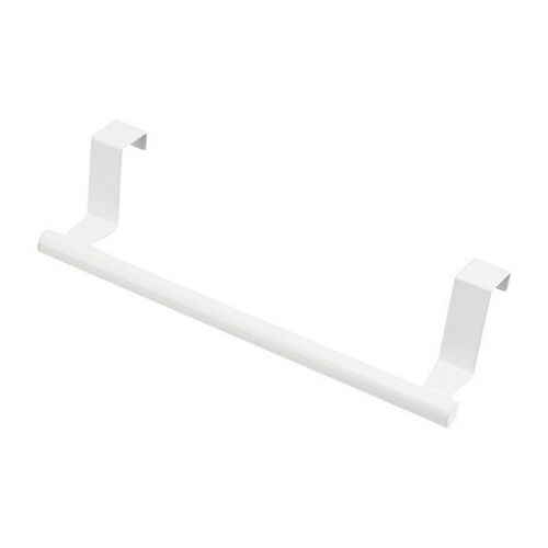 Porte-Serviettes De Porte - Acier Inoxydable, Blanc, Compatible Avec Les Portes D'armoires, Installation Facile, Sans Dommage