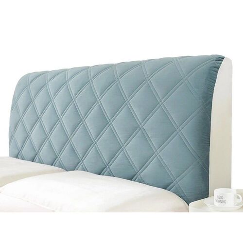 Housse De Tête De Lit 200 X 70 Cm, Anti-Poussière, En Polyester Bleu
