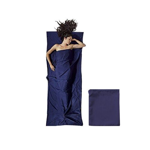 Sac De Couchage Portable 75 X 210 Cm Pour Camping Et Voyage - Bleu Marine