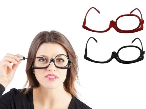 Lot De 2 Lunettes De Lecture +4.0 - Loupes Mains Libres Pour Le Maquillage Et La Lecture 