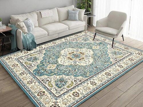 Tapis Boho Antidérapant 140 X 200 Cm Pour Salon, Chambre À Coucher
