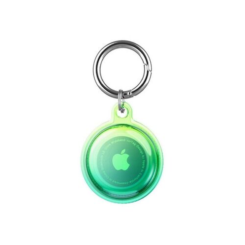Étui De Protection Airtag Avec Porte-Clés ¿ Dégradé Vert, Support Antichoc Pour Apple Airtag