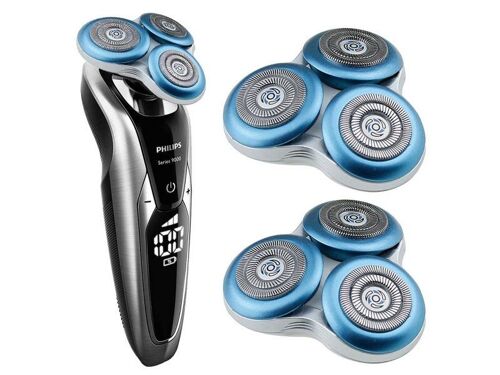 Têtes de rasoir de rechange pour Philips série 7000 - Lot de 2, conception 3 en 1, acier inoxydable, installation facile