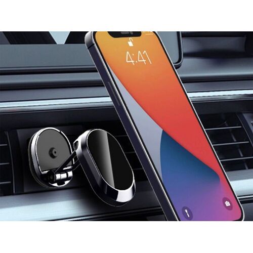 Support Magnétique Rotatif À 360° Pour Téléphone Portable - Support Pliable Et Réglable Pour Véhicules