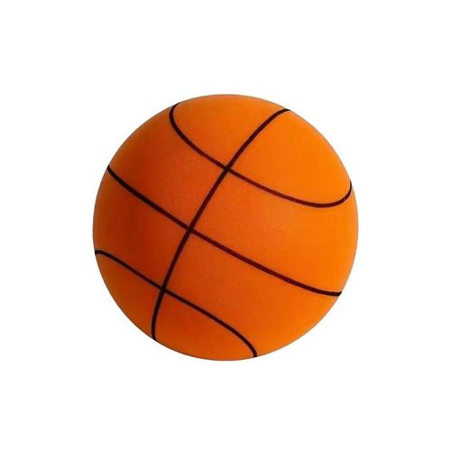 Ballon De Basket Silencieux De 21 Cm Pour L'intérieur Et L'extérieur - Orange