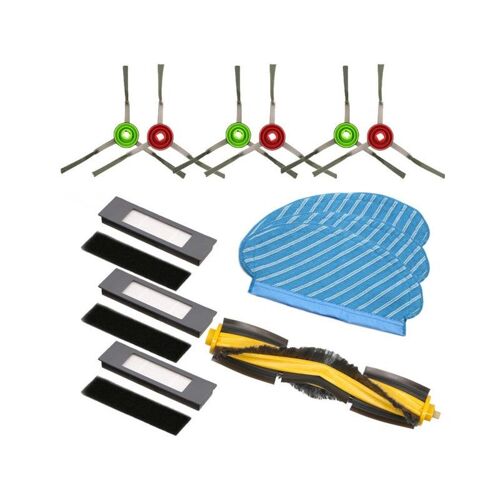 Ensemble de 18 filtres, brosses et chiffons pour aspirateur Ecovacs Ozmo 920 et 950
