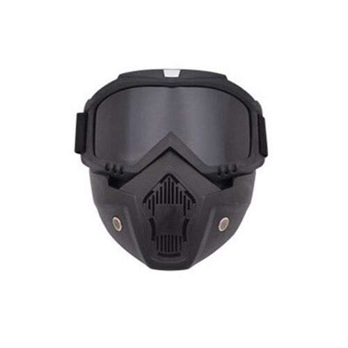 Masque De Ski 2 En 1 Avec Masque Amovible - Gris - Pour Le Ski, Le Snowboard Et Les Activités De Plein Air