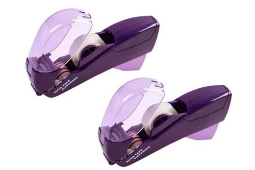 Distributeur automatique de ruban adhésif pour loisirs créatifs - Violet - Lot de 2 rouleaux de ruban inclus