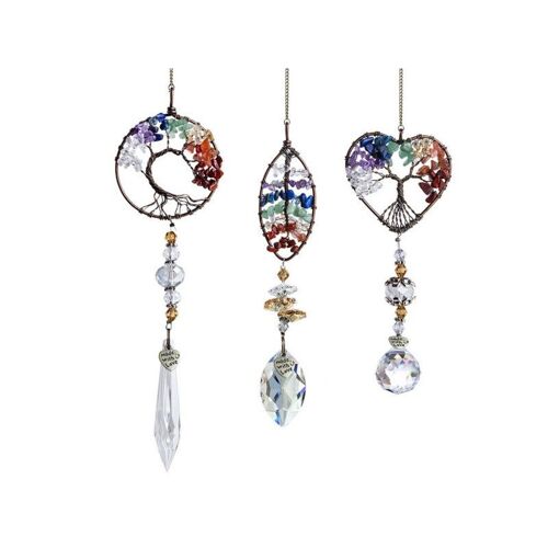 Lot De 3 Pendentifs En Strass À Suspendre Pour La Décoration De La Maison Et De La Voiture