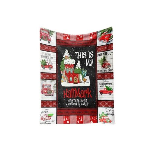 Couverture De Noël En Flanelle 150 X 200 Cm - Couverture De Canapé Chaude Et Confortable