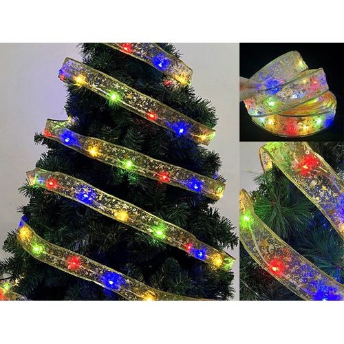 Guirlande Lumineuse Led Multicolore De Noël De 5 M (2 Pièces)
