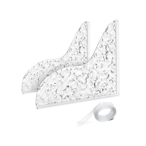 Lot de 2 protections anti-éclaboussures pour baignoire et douche avec ruban adhésif ¿ Barrière anti-éclaboussures pour salle de bain et cuisine