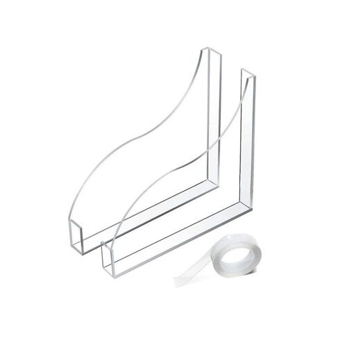 Lot de 2 protections anti-éclaboussures pour baignoire et douche avec ruban adhésif ¿ Barrière anti-éclaboussures pour salle de bain et lavabo