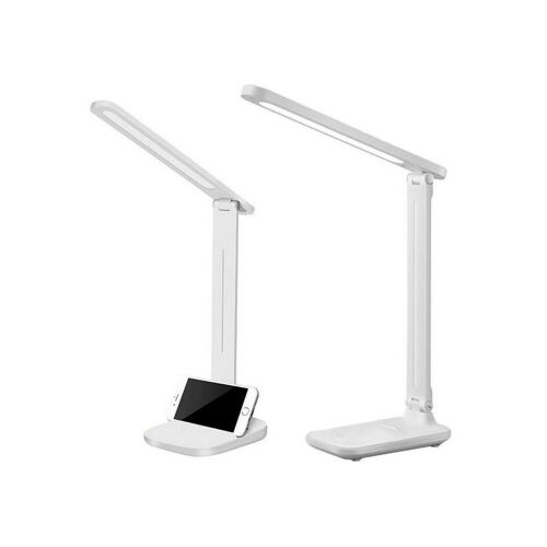 Lot De 2 Lampes De Bureau Led Tactiles À Intensité Variable Avec Support Pour Téléphone Portable Et Veilleuse