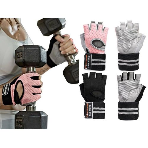 Gants D'haltérophilie Unisexes Avec Support De Poignet - 2 Paires, Respirants Et Antidérapants