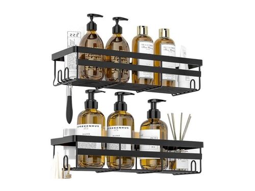 Ensemble De 2 Étagères De Rangement Pour Douche - Petites Et Grandes Étagères De Rangement Pour Salle De Bain Et Cuisine