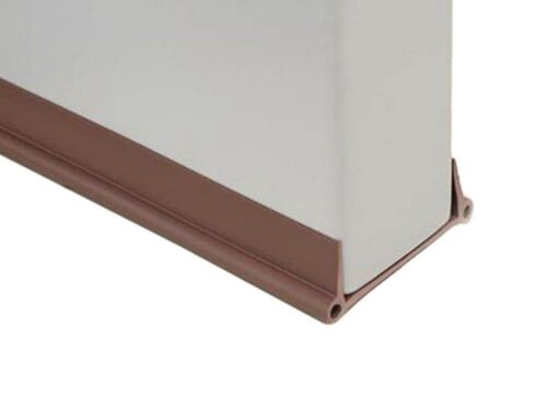 Joint d'étanchéité pour porte, coupe-froid, sous les joints de porte ¿ Marron, 96 x 5,5 cm, PVC, pour joints de 0,3 à 1 cm, épaisseur de porte de 4 à 4,8 cm