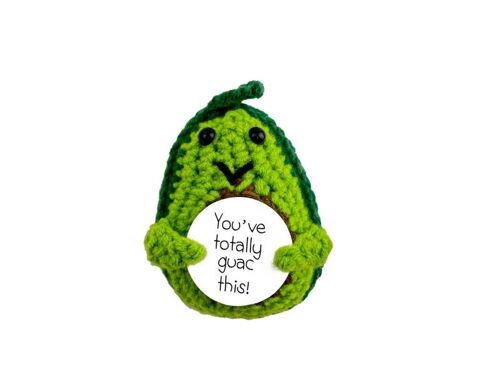 Mini poupée au crochet avec carte d'affirmation - Style 4